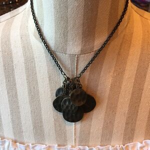 HAMMERED COIN Drop Necklace!